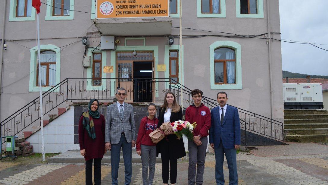 Kaymakam Fatma TURHAN KESER'den Korucu Şehit Bülent Emen Çok Programlı Anadolu Lisesi'ne Ziyaret