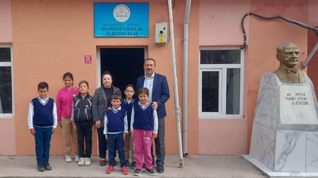 İlçe Milli Eğitim Müdürümüz Mustafa YÜCEL Susuzyayla İlkokulu ve Küçükyenice Ortaokulunu Ziyaret Etti