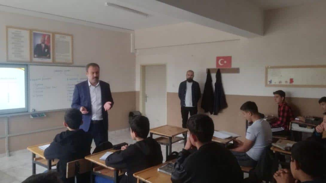 İlçe Milli Eğitim Müdürümüz Mustafa YÜCEL Büyükfındık Ortaokulunu Ziyaret Etti